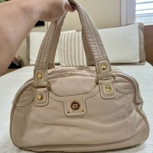 Marc by Marc Jacobs Cream Leather Dome Shoulder Bag
